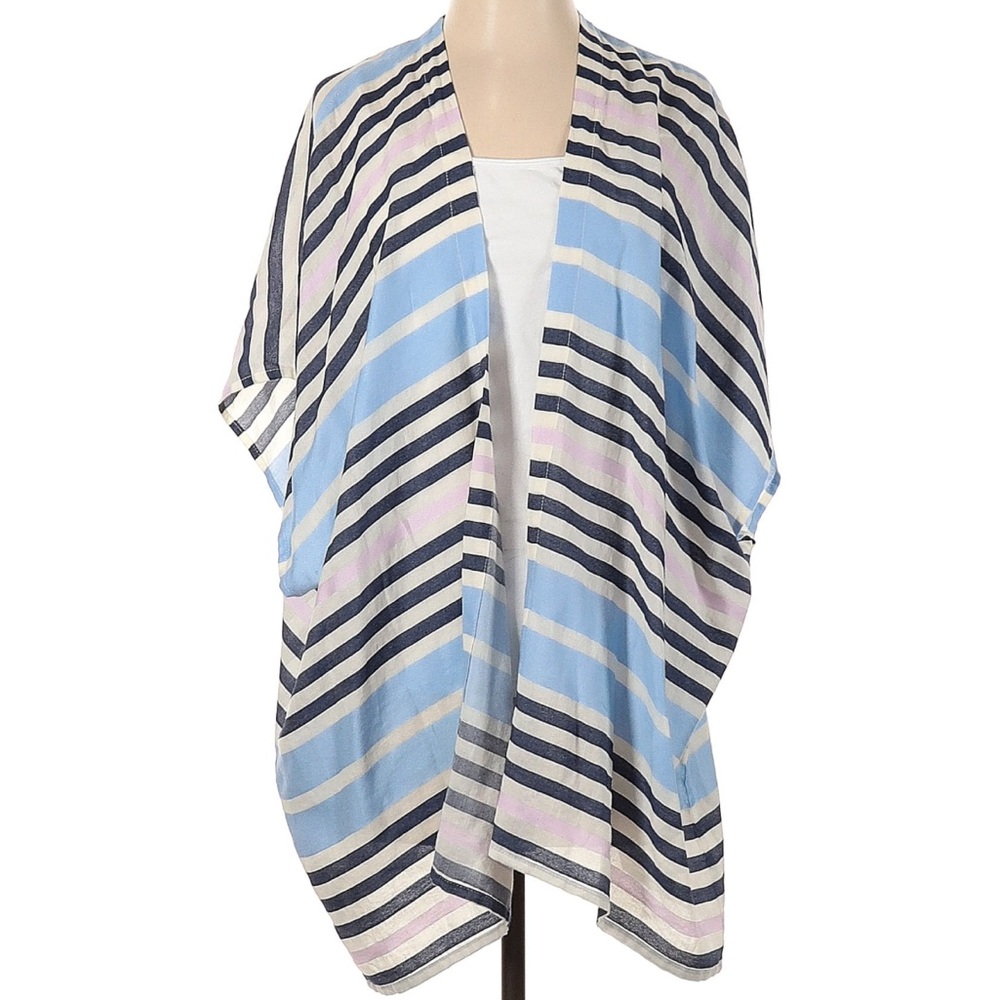 NWT LOFT Striped Kimono M/L